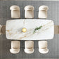 Modern Sintered Stone Table Dining Rectangle Table with Metal Legs for Kitchen Clearhalo 'Dining Tables & Seating' 'Dining Tables' 'dining_table' 'furn' 'furn_dining_table' 'Furniture' 'Kitchen & Dining Furniture' 1200x1200_08d0fe64-eb84-424e-b019-144908321d44