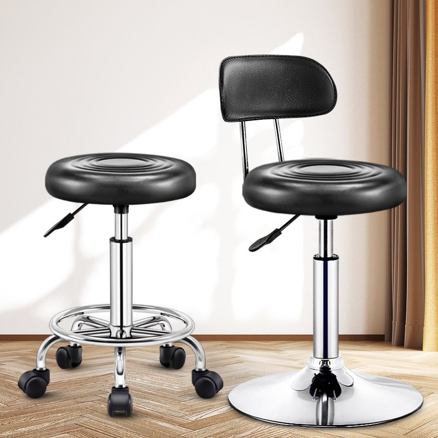 Modern Liftable Rotatable Counter Stool Steel Beauty Shop Bar Stool with Leather Cushion Clearhalo 'Bar Furniture' 'Bar Stools' 'bar_stools' 'furn' 'furn_bar_stools' 'furniture_bar_stools' 'Kitchen & Dining Furniture' 'kitchen&dining_furn' 'kitchen' 'kitchen_furn' Furniture' 1200x1200_08d30e72-1c5c-47cd-8475-505725b29dc3