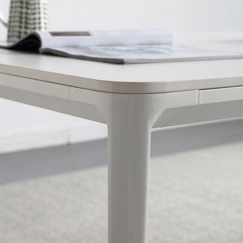 デザイナースタイルの焼結石トップダイニングセット長方形1/4/5/6/7ピースダイニングテーブルセット