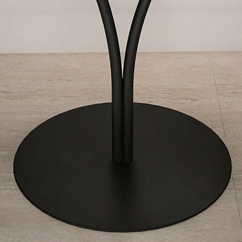 Tavolo di accento metallico comodino tavolo da notte contemporanea in bianco/nero