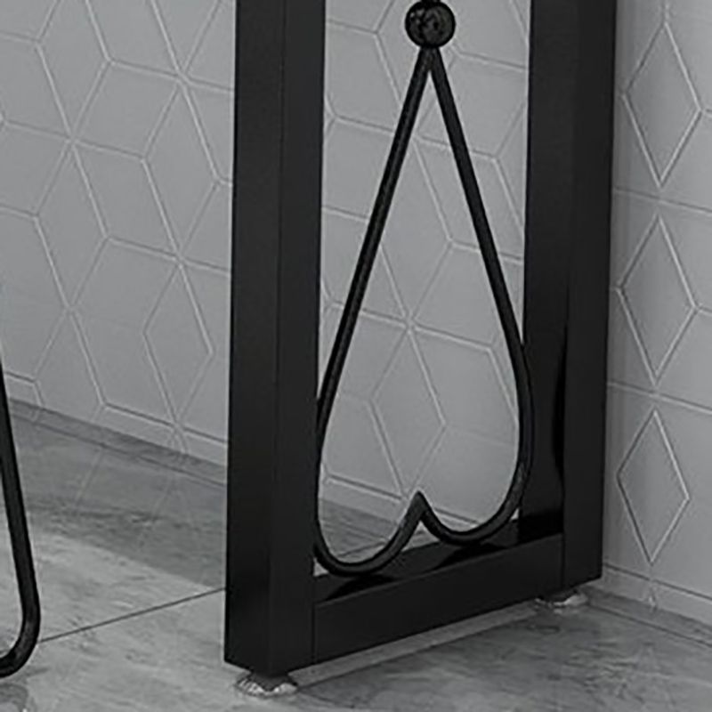 Glam Style Bar-height Table Metal Base Bistro Pub Table with Double Pedestal Clearhalo 'Bar Furniture' 'Bar Tables' 'bar_tables' 'furn' 'furn_bar_tables' 'Furniture' 'Kitchen & Dining Furniture' 1200x1200_08d93afc-0722-4cb2-bc41-e64304b72c47