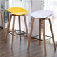 Scandinavia Style Bar-stool Wooden Legs PP Bucket Seat Barstool for Bar Kitchen Clearhalo 'Bar Furniture' 'Bar Stools' 'bar_stools' 'furn' 'furn_bar_stools' 'furniture_bar_stools' 'Kitchen & Dining Furniture' 'kitchen&dining_furn' 'kitchen' 'kitchen_furn' Furniture' 1200x1200_08da2a54-504e-43cb-a7d6-d8585a89c5a8