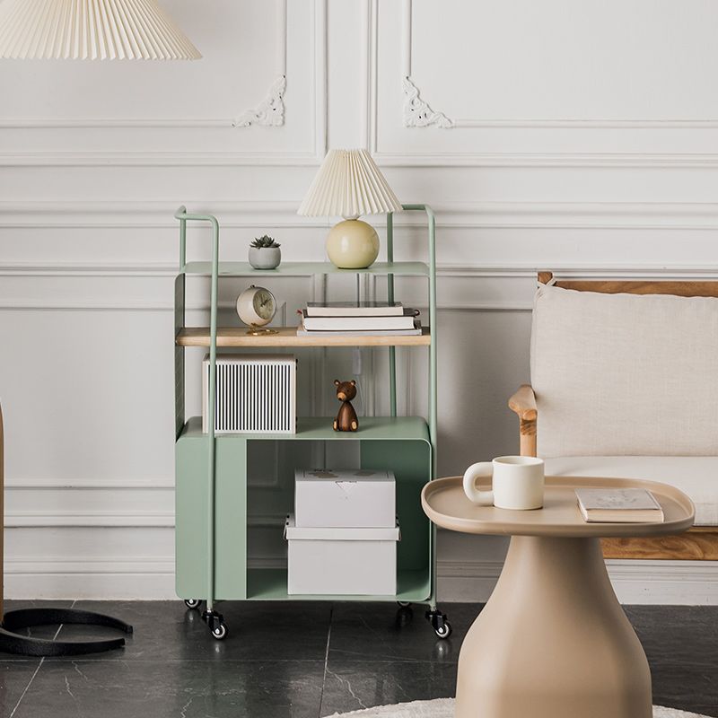 Mesa lateral rectangular de mediados de siglo 36.6 "mesa de esquina de metal de alto