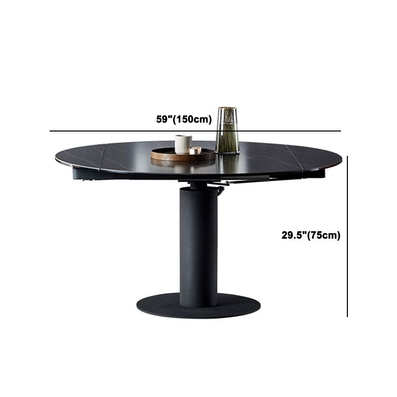 Modern Sintered Stone Dining Round Table Set 1/3/4/5/7 Pieces Dining Set Clearhalo 'Dining Room Sets' 'Dining Tables & Seating' 'dining_room_set' 'furn' 'furn_dining_room_set' 'Furniture' 'Kitchen & Dining Furniture' 1200x1200_08db69a6-d56f-44d7-b523-db92f1d50f0c