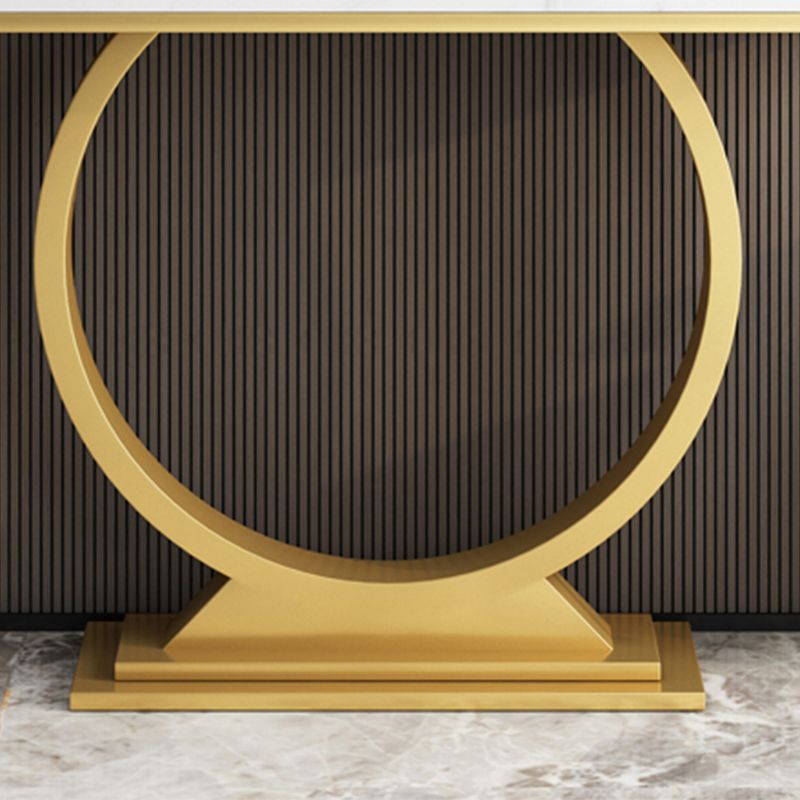 Tavolo da console astratto di ardesia glam/metallo/rettangolo per la sala