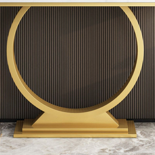 Tavolo da console astratto di ardesia glam/metallo/rettangolo per la sala