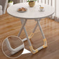 Table à manger pliante moderne, plateau en bois avec base en métal pour la maison