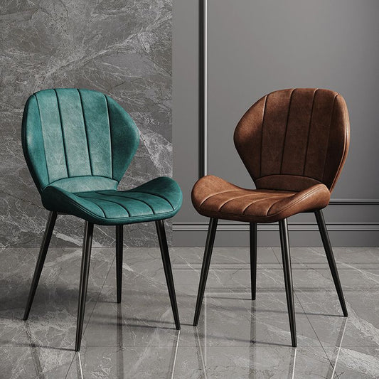 Scandinavian Upholstered Home Side Chair Wingback Matte Finish Dining Chair Clearhalo ' kitchen&dining_furn' 'Dining Chairs' 'Dining Tables & Seating' 'dining_chair' 'furn' 'furn_dining_chair' 'Furniture' 'furniture_dining_chair' 'Kitchen & Dining Furniture' 'kitchen' 1200x1200_08dcc9eb-8ff0-40ee-ace7-564e5d00f53b