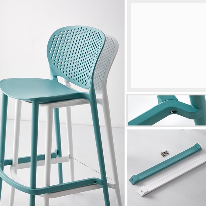 Industrial Stackable Armless Bar Stool Plastic Low Back Bar Stool Clearhalo 'Bar Furniture' 'Bar Stools' 'bar_stools' 'furn' 'furn_bar_stools' 'Furniture' 'Kitchen & Dining Furniture' 1200x1200_08ddad8d-66be-4d5c-8b4e-2a0d66b8ca51