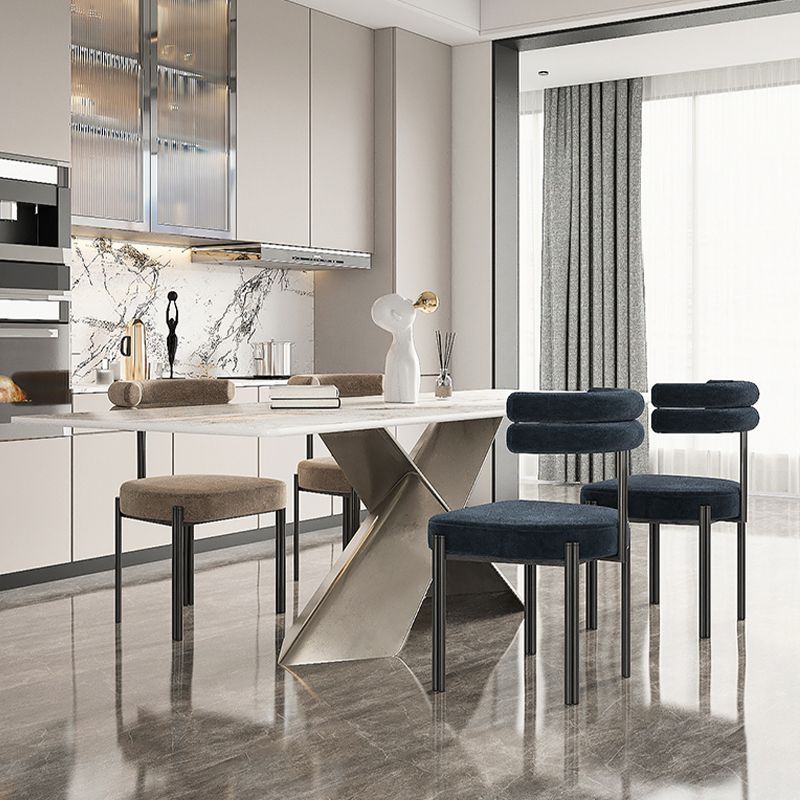 Sillas de comedor sin brazos contemporáneos sillas de comedor tapizadas