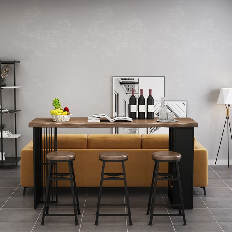 Tavolo da pranzo in legno in legno massiccio rettangolo tavolo da pranzo contemporanea con base di stoccaggio