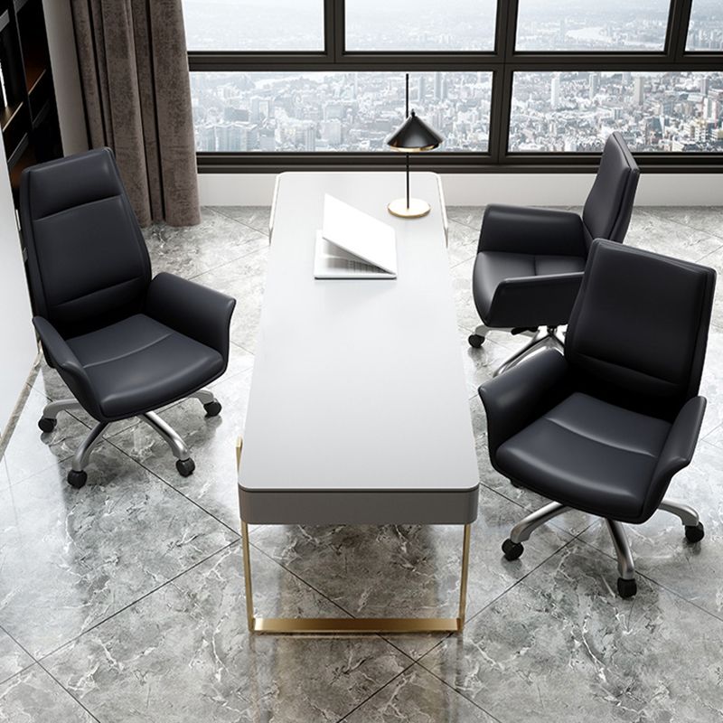 Silla ejecutiva de cuero moderna Silla ergonómica de gerentes para oficina