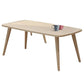 Rectangular Wood 4 Legs 1 Single Coffee Cocktail Table - 16.34" H