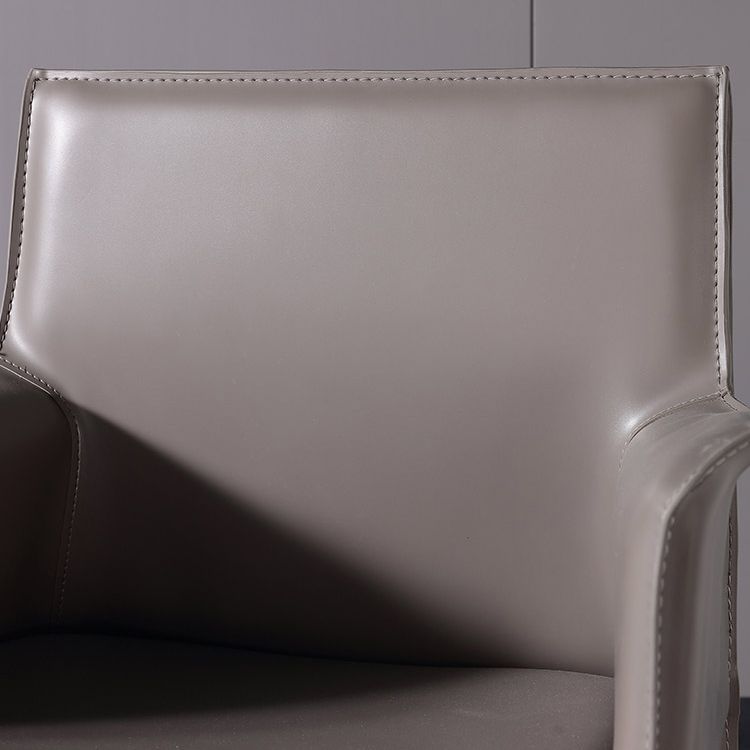 屋内のコンテンポラリーチェアフェイクレザーソリッドダイニングルームチェア