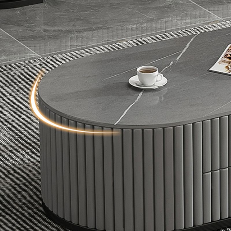 Round Coffee Table Slate Frame Nesting Coffee Table Set with 2 Drawers Clearhalo 'Coffee & Accent Tables' 'Coffee Tables' 'coffee_tables' 'furn' 'furn_coffee_tables' 'Furniture' 'Living Room Furniture' 1200x1200_08e4ed3c-518f-4602-b0e8-b2727e17d8f5