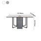 Modern Style Rectangle Dining Table Sintered Stone Drop-Leaf Dining Table with Black Frame Clearhalo ' dining_table' 'Dining Tables & Seating' 'Dining Tables' 'furn' 'furn_dining_table' 'Furniture' 'furniture_dining_table' 'Kitchen & Dining Furniture' 'kitchen&dining_furn' 'kitchen' 'kitchen_dining_table' 1200x1200_08e5ee9a-b8dc-4759-9e4c-a1340e6839a7