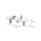 27-inch brede moderne salontafel 3 poten koffie-cocktailtafel