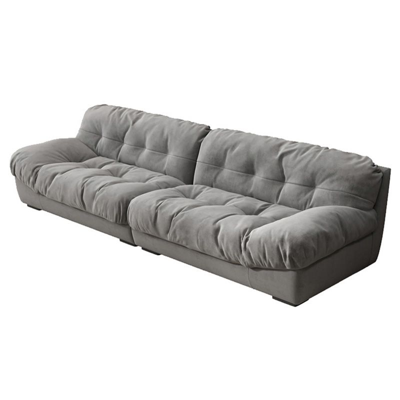 Scandinavian Solid Color Sofa 39.37" Wide Tufted Back Armless Sofa