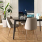 Glam Metal Dining Armless Chair Upholstered Dining Side Chair for Home Use Clearhalo ' kitchen&dining_furn' 'Dining Chairs' 'Dining Tables & Seating' 'dining_chair' 'furn' 'furn_dining_chair' 'Furniture' 'furniture_dining_chair' 'Kitchen & Dining Furniture' 'kitchen' 1200x1200_08ec579f-ab2c-48c0-854e-0cf522f57d0d