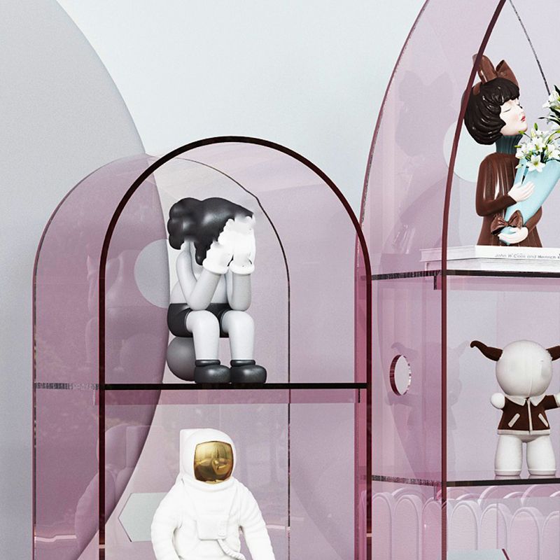 Bibliothèque acrylique de bibliothèque standard à dos fermé moderne pour salle d'étude