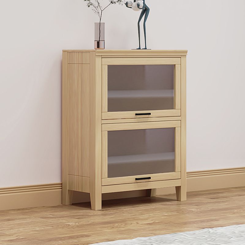 11.81"W Bookcase Contemporary Style Solid Wood Bookshelf for Home Office with Doors Clearhalo 'Bookcases' 'furn' 'furn_bookcases' 'Furniture' 'Office Furniture' 1200x1200_08ed5d42-e3a5-48ab-bdfa-510d602884e1