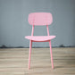 Silla lateral contemporánea silla de comedor de plástico de plástico para comedor