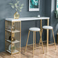 Glam Style Rectangle Counter Table 44-inch Height Solid Wood Top Bar Table Clearhalo 'Bar Furniture' 'Bar Tables' 'bar_tables' 'furn' 'furn_bar_tables' 'Furniture' 'furniture_bar_tables' 'Kitchen & Dining Furniture' 1200x1200_08f035ec-7cc3-435c-860a-50ab58461877