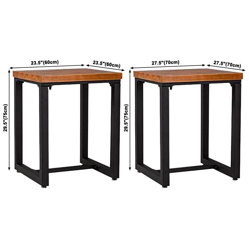 Industrial Dining Room Table Solid Wood Table with Black Trestle Base for Dining Room Clearhalo ' dining_table' 'Dining Tables & Seating' 'Dining Tables' 'furn' 'furn_dining_table' 'Furniture' 'furniture_dining_table' 'Kitchen & Dining Furniture' 'kitchen&dining_furn' 'kitchen' 'kitchen_dining_table' 1200x1200_08f09b36-93bb-4486-8dfc-a6d38ad99a68