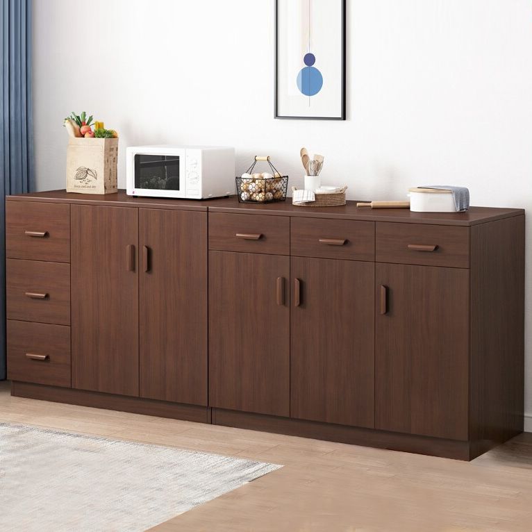 Wood Living Room Sideboard Cabinet Modern Credenza with Storage and Drawer Clearhalo 'buffet_sideboard' 'Buffets & Sideboards' 'furn' 'furn_buffet_sideboard' 'Furniture' 'furniture_buffet_sideboard' 'Kitchen & Dining Furniture' 1200x1200_08f1b21f-ba8c-4354-b026-95b5d7934fc2