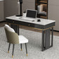 Modern 2-drawer Office Desk Sintered Stone Home Desk with Metal Base Clearhalo 'furn' 'furn_office_desk' 'Furniture' 'Office Desks' 'Office Furniture' 'office_desk' 1200x1200_08f1f60d-2a06-4edc-8468-47aebd6a93f8