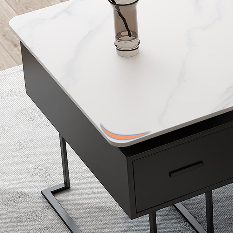 Rectangle Fintered Stone Top Office bureau de style moderne