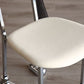 Contemporary Upholstered Armless Chair Home Silver Legs Dining Chair