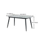 Rectangle Industrial Dining Table Fixed Table with Marble for Dining Room Clearhalo 'Dining Tables & Seating' 'Dining Tables' 'dining_table' 'furn' 'furn_dining_table' 'Furniture' 'furniture_dining_table' 'Kitchen & Dining Furniture' 'kitchen' 'kitchen_dining_table' 1200x1200_08f3d1b0-1a6a-461c-92c3-dc1bf2ccdd8c