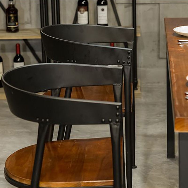 Sedia da pranzo in cucina industriale sedia da pranzo aperta con gambe in metallo