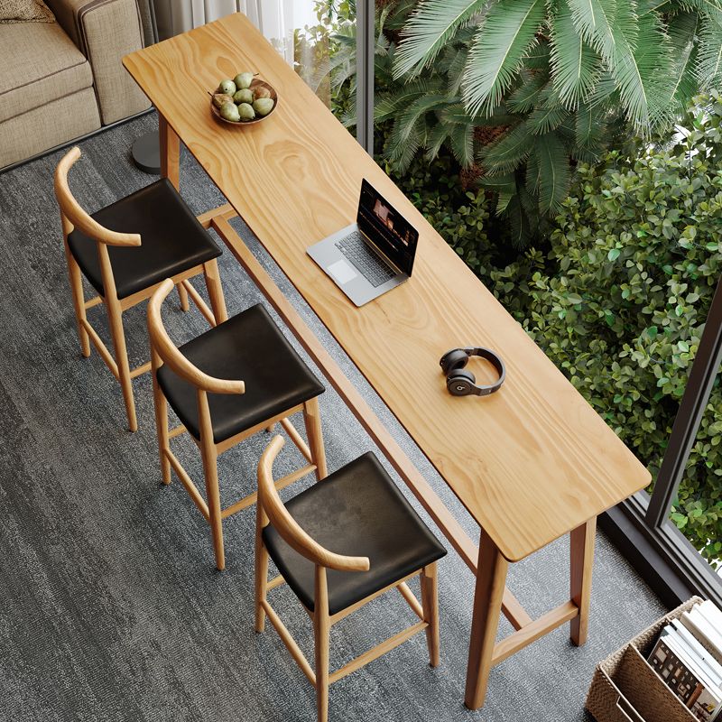 1/4 Pieces Table and Stool Set Modern Solid Wood Pub Dining Set Clearhalo 'Bar Furniture' 'furn' 'furn_home_bar_bar_sets' 'Furniture' 'Home Bars & Bar Sets' 'home_bar_bar_sets' 'Kitchen & Dining Furniture' 1200x1200_08f4e149-2536-4973-9925-fb4be6a63af5