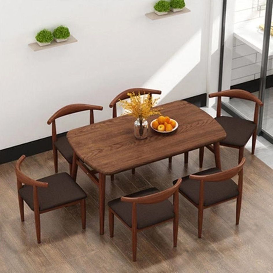 Industrial MDF Standard Dining Table Rectangle Kitchen Dining Table with 4 Legs Clearhalo ' dining_table' 'Dining Tables & Seating' 'Dining Tables' 'furn' 'furn_dining_table' 'Furniture' 'furniture_dining_table' 'Kitchen & Dining Furniture' 'kitchen&dining_furn' 'kitchen' 'kitchen_dining_table' 1200x1200_08f6963d-11f7-464b-b7f3-b6a5d17eaca4
