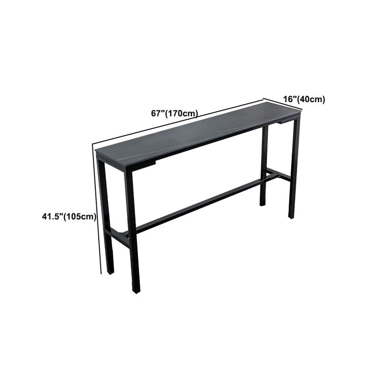 Tavolo da bar in stile in stile contemporaneo tavolo da pranzo con poggiapiedi