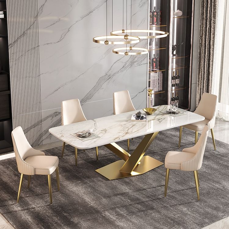 Nordic Style Dining Chairs Armless Side Chair for Kitchen with Metal Legs Clearhalo ' kitchen&dining_furn' 'Dining Chairs' 'Dining Tables & Seating' 'dining_chair' 'furn' 'furn_dining_chair' 'Furniture' 'furniture_dining_chair' 'Kitchen & Dining Furniture' 'kitchen' 1200x1200_08f9b2fc-e0f5-41ae-983b-e2e9086304fb