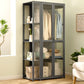 Modern Style Wardrobe Cabinet Wood Clothes Rail Wardrobe Armoire for Home