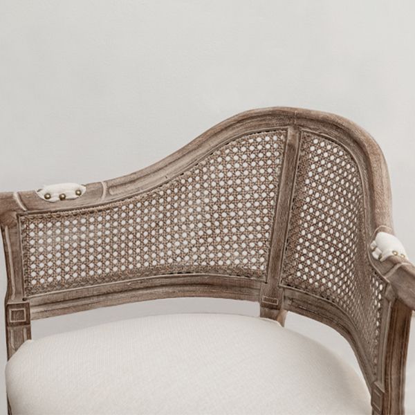 Country Style Wicker Dining Chairs Dining Room Arm Chair With Natural Legs Clearhalo ' kitchen&dining_furn' 'Dining Chairs' 'Dining Tables & Seating' 'dining_chair' 'furn' 'furn_dining_chair' 'Furniture' 'furniture_dining_chair' 'Kitchen & Dining Furniture' 'kitchen' 1200x1200_08fbc19c-937b-4843-81f6-b76c7ebe139d