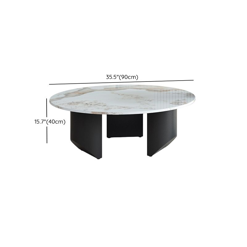 Modern Slate Coffee Table Round Coffee Table for Living Room Clearhalo 'Coffee & Accent Tables' 'Coffee Tables' 'coffee_tables' 'furn' 'furn_coffee_tables' 'Furniture' 'Living Room Furniture' 1200x1200_08fbfef9-3450-4437-a86e-6262a96fabb5