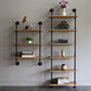 Wall Unit and Etagere Bookshelf Industrial Black Iron Frame and Pine Wood Shelf Clearhalo 'Bookcases' 'furn' 'furn_bookcases' 'Furniture' 'furniture_bookcases' 'kitchen' 'kitchen_bookcases' 'Living Room Furniture' 'Office Furniture' 1200x1200_08fcd950-e1eb-4fbb-a09d-b072cce6bded