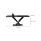 Black Stone Top Dining Table Set with Gray Chairs 1/4/5/7 Pieces Modern Dinette Set Clearhalo 'Dining Room Sets' 'Dining Tables & Seating' 'dining_room_set' 'furn' 'furn_dining_room_set' 'Furniture' 'Kitchen & Dining Furniture' 1200x1200_09009925-bfbd-4c35-acb4-0f8a5313f8bf