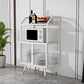 Glass Doors Metal Sideboard Glam Style Kitchen Dining Sideboard Clearhalo 'buffet_sideboard' 'Buffets & Sideboards' 'furn' 'furn_buffet_sideboard' 'Furniture' 'Kitchen & Dining Furniture' 1200x1200_0900b1e5-73a3-471f-9ee4-6519f4e59b20