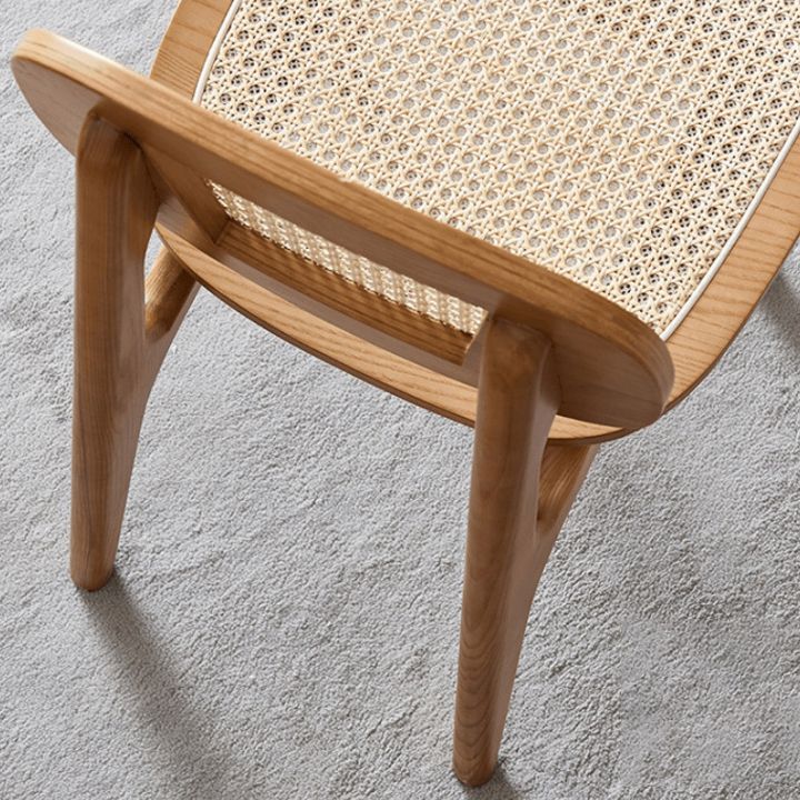 Modern Style Wood Chair Open Back Dining Side Chair for Dining Room 17"x15.7"x32" Clearhalo 'Dining Chairs' 'Dining Tables & Seating' 'dining_chair' 'furn' 'furn_dining_chair' 'Furniture' 'furniture_dining_chair' 'Kitchen & Dining Furniture' 1200x1200_0900c0ea-feb7-4fe7-a7fe-6173afa0a123