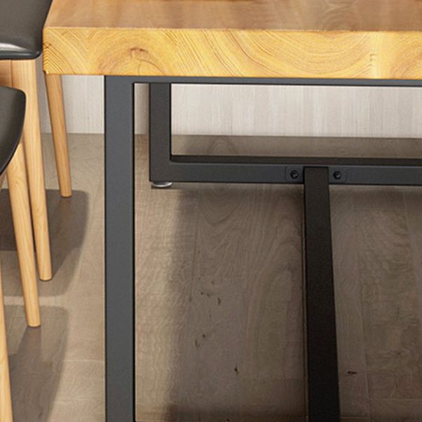1/2/5 Pcs Solid Wood Dinette Set Industrial Style Dining Set with Rectangle Table Clearhalo 'Dining Room Sets' 'Dining Tables & Seating' 'dining_room_set' 'furn' 'furn_dining_room_set' 'Furniture' 'Kitchen & Dining Furniture' 1200x1200_0900f882-9500-43ce-b9b9-0ca30587bfd5