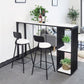 Glam Style Fixed Bar Table 1/2/3 Pieces Faux Marble Rectangle Counter Table Clearhalo 'Bar Furniture' 'furn' 'furn_home_bar_bar_sets' 'Furniture' 'Home Bars & Bar Sets' 'home_bar_bar_sets' 'Kitchen & Dining Furniture' 1200x1200_09023e33-24f5-4085-bf93-c587c1802752