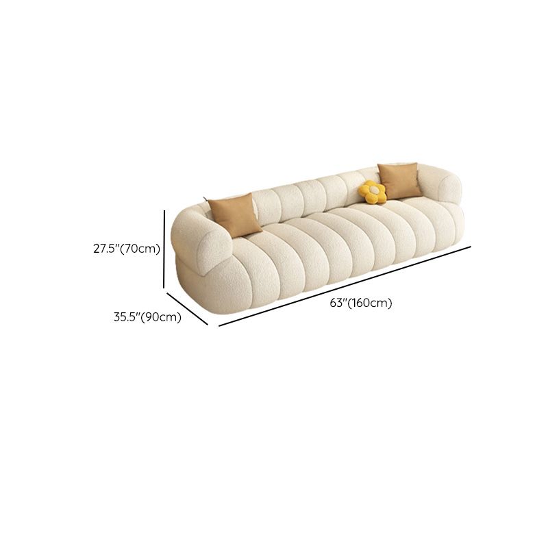 35" Wide Contemporary Sofa White Pillows Stationary Seating for Living Room Clearhalo 'furn' 'furn_sofas' 'Furniture' 'Living Room Furniture' 'Sofa' 'sofas' 1200x1200_09040529-481c-4d81-8edd-f9629664c0c8