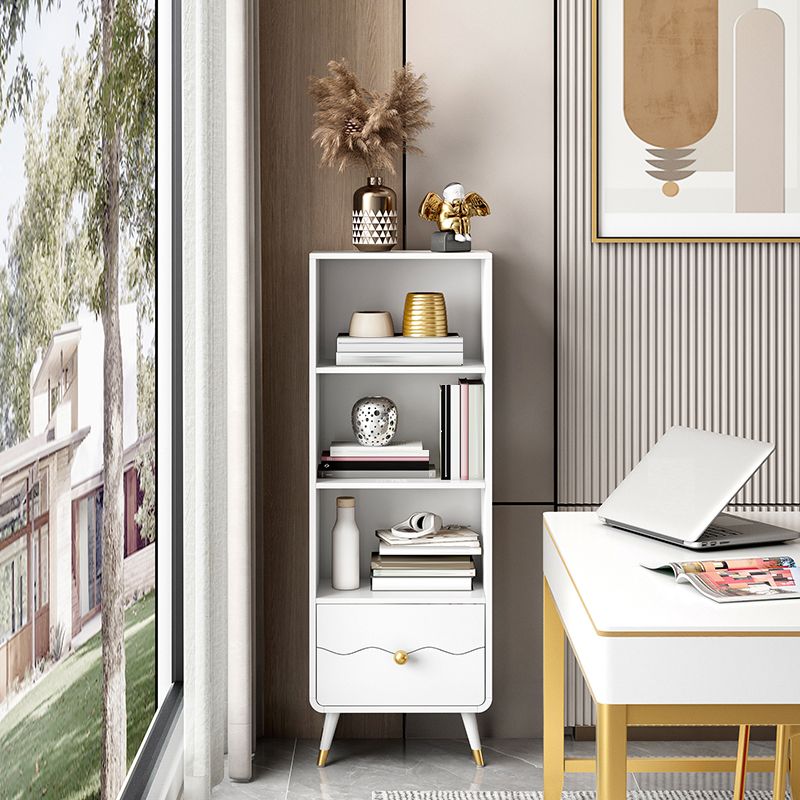 Contemporary Shelf Bookcase Wood Bookshelf with Drawer for Living Room Clearhalo 'Bookcases' 'furn' 'furn_bookcases' 'Furniture' 'Office Furniture' 1200x1200_09055398-6116-43b0-8843-90f8fe80b6b1