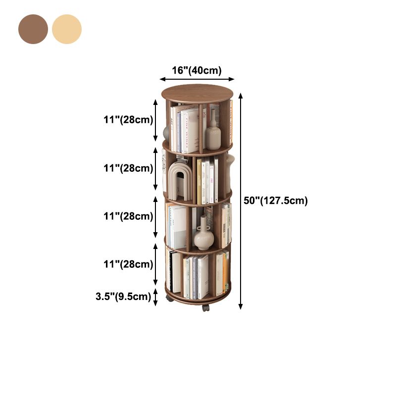 Scandinavian Style Bookshelf with Casters Bookcase for Home Office Study Room Clearhalo 'Bookcases' 'Furniture' 'furniture_bookcases' 'kitchen' 'kitchen_bookcases' 'Living Room Furniture' 'Office Furniture' 1200x1200_09057d1e-c3fb-465e-b148-e0c7e8db5759